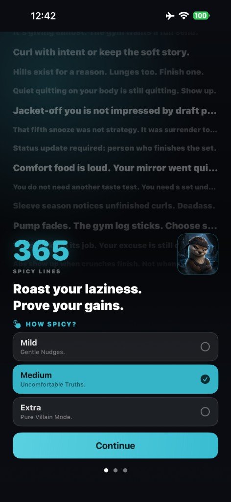 Otter Workout: Medium selected — Uncomfortable Truths